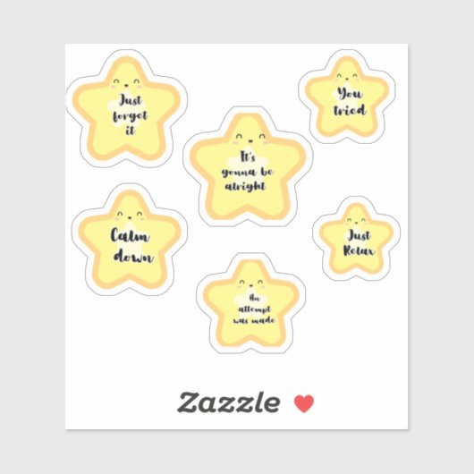 passief-agressieve gouden ster sticker (Vel)