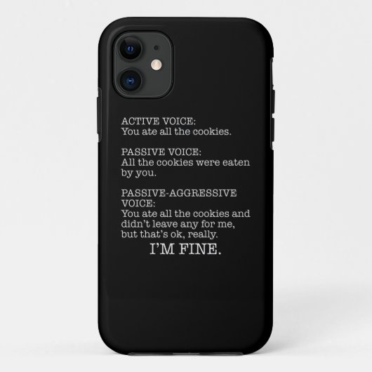 Passief-Agressieve Stem Funny Sarcastic Quote Case-Mate iPhone Case (Achterkant)