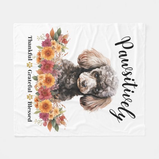 Passief dankbaar dankbare gezegende Schattigee hon Fleece Deken (Voorkant (Horizontaal))