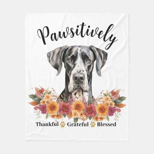 Passief dankbaar dankbare gezegende Schattigee hon Fleece Deken (Voorkant)