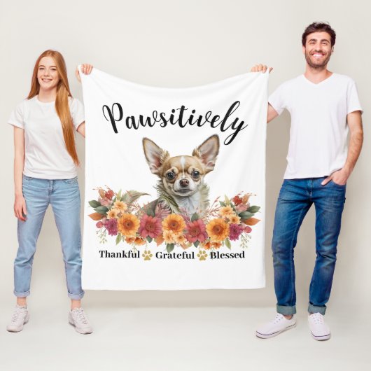 Passief dankbaar dankbare gezegende Schattigee hon Fleece Deken (In situ)