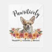 Passief dankbaar dankbare gezegende Schattigee hon Fleece Deken (Voorkant)