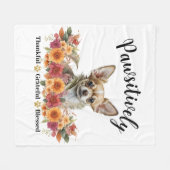 Passief dankbaar dankbare gezegende Schattigee hon Fleece Deken (Voorkant (Horizontaal))