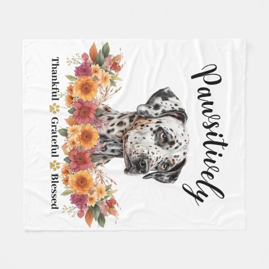 Passief dankbaar dankbare gezegende Schattigee hon Fleece Deken (Voorkant (Horizontaal))