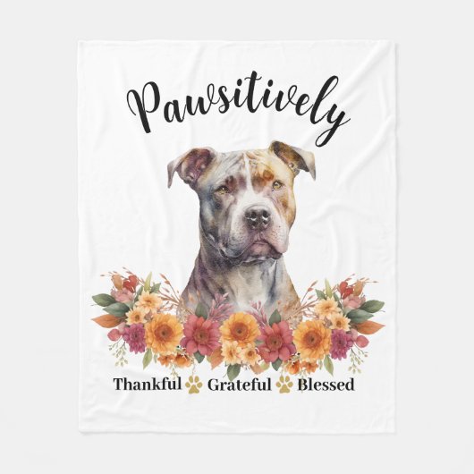 Passief dankbaar dankbare gezegende Schattigee hon Fleece Deken (Voorkant)