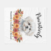 Passief dankbaar dankbare gezegende Schattigee hon Fleece Deken (Voorkant (Horizontaal))