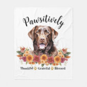 Passief dankbaar dankbare gezegende Schattigee hon Fleece Deken (Voorkant)