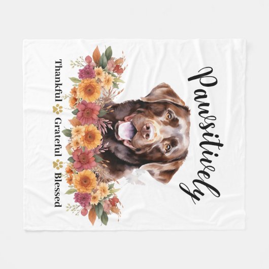 Passief dankbaar dankbare gezegende Schattigee hon Fleece Deken (Voorkant (Horizontaal))