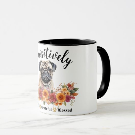 Passief dankbaar dankbare gezegende Schattigee hon Mok (Voorkant rechts)