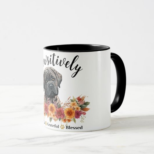 Passief dankbaar dankbare gezegende Schattigee hon Mok (Voorkant rechts)