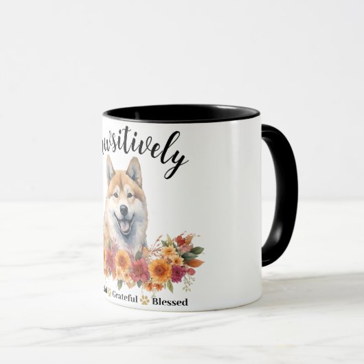 Passief dankbaar dankbare gezegende Schattigee hon Mok (Voorkant rechts)