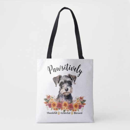 Passief dankbaar dankbare gezegende Schattigee hon Tote Bag (Voorkant)
