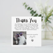 Passief dankbare aangepaste foto dank u kaart (Staand voorkant)