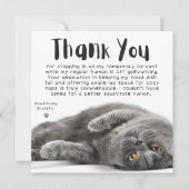 Passief dankbare vervangende menselijke dank u feestdagenkaart (Voorkant)