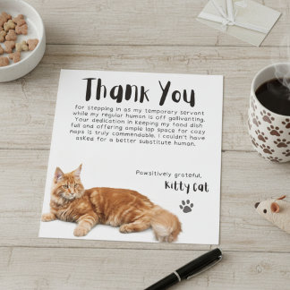 Passief dankbare vervanger Human Thank You OC Feestdagenkaart