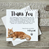 Passief dankbare vervanger Human Thank You OC Feestdagenkaart