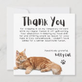 Passief dankbare vervanger Human Thank You OC Feestdagenkaart (Voorkant)