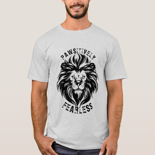 passief en onbevreesd t-shirt (Voorkant)
