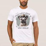Passief gek over huisdier foto t-shirt<br><div class="desc">Pawsitive Crazy About You huisdier / hond een huisdier foto personalisatie. Geweldig voor uw huisdier liefhebbende familielid. AI genereerde filler foto. Vervang deze door je eigen foto van je huisdier.</div>