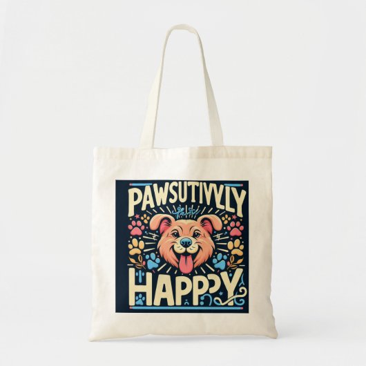 Passief Gelukkig Tote Bag (Voorkant)