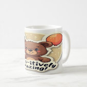 Passief geweldig - Fun Animal Quote Design Koffiemok (Voorkant rechts)