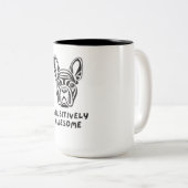 Passief Geweldige buldog Tweekleurige Koffiemok (Voorkant rechts)