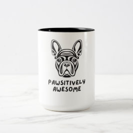 Passief Geweldige buldog Tweekleurige Koffiemok