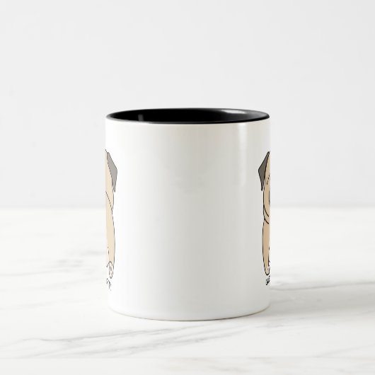 Passief hilarisch! 🐶😂 tweekleurige koffiemok (Center)