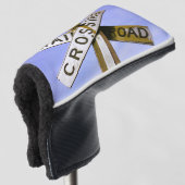 Passief kruispunt spoorweg golfheadcover (3/4 voorkant)