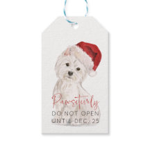 PASSIEF NIET openen Santa Dog BLANK Kerstmis