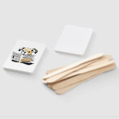 Passief nieuws Hond lezen krant T-shirt Handwaaier (Niet-gemonteerd)