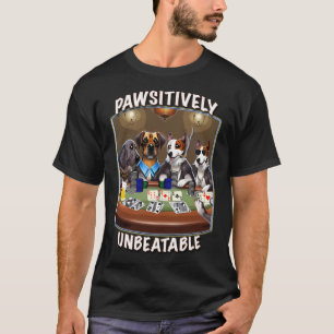 Passief Onverslaanbare Honden Poker Bier van Yoray T-shirt