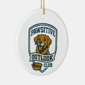 Passief Outlook Club Kerstversiering Keramisch Ornament (Rechts)