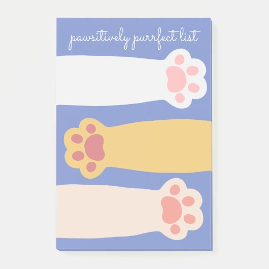 Passief perfect Kat Paws te doen lijst Post-it® Notes (Voorkant)