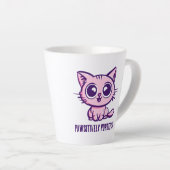 Passief perfect, mooi mangakitten latte mok (Rechterhoek)