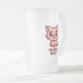 Passief perfect, mooi mangakitten matglas bierpul (Voorkant rechts)