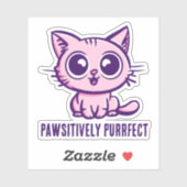Passief perfect, mooi mangakitten sticker (Vel)