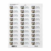 Passief prachtig Bull Terrier retour adres Etiket (Full Sheet)