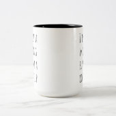 Passief Punny Coffee Cup - Leuke Hond Wordplay Tweekleurige Koffiemok (Center)