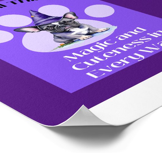 "Passief Schattig Halloween Poster" Poster (Hoek)