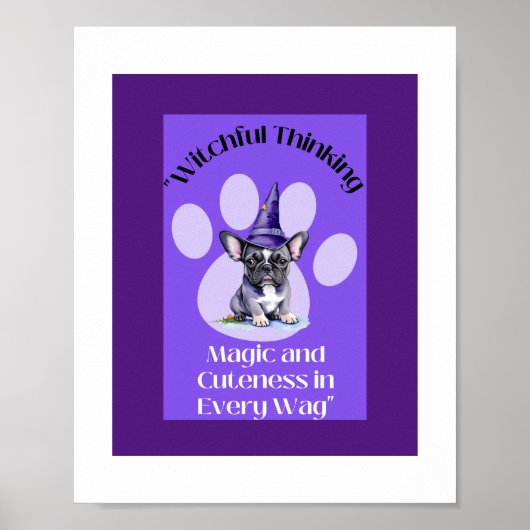 "Passief Schattig Halloween Poster" Poster (Voorkant)