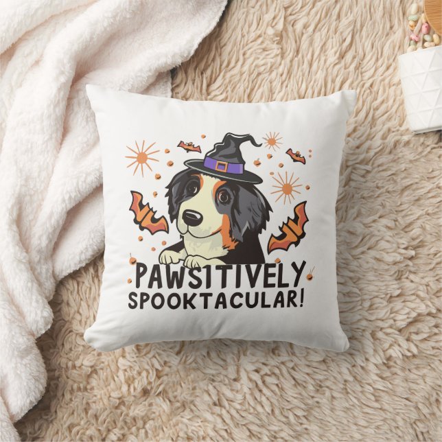 Passief spooktacular! - Halloween Berner Hond Kussen (Deken)