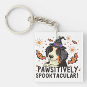 Passief spooktacular! - Halloween Berner Hond Sleutelhanger (voorkant)