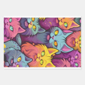 Passief Stijlvol: Street Cats Patroon Inpakpapier Vel (Voorkant 2)