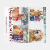 Passief Vrolijk Gepersonaliseerd Huisdier Foto Ker Fleece Deken (Voorkant (Horizontaal))