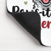 Passief vrolijk grappig kersthond rendier muismat (Hoek)