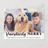 Passief vrolijk modern Gepersonaliseerd hond foto Briefkaart (Voorkant)