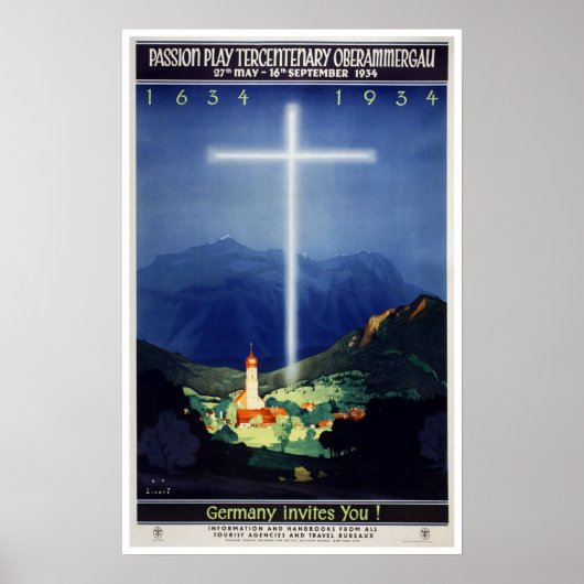  passiespel Oberammergau Bavaria, Duitsland Poster (Voorkant)