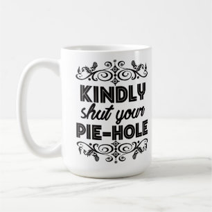 Passieve aantrekkelijke koffie, rustig alsjeblieft koffiemok