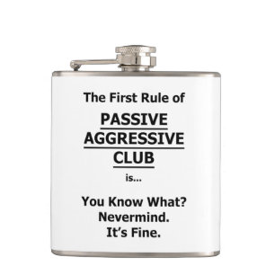 Passieve agressieve club heupfles